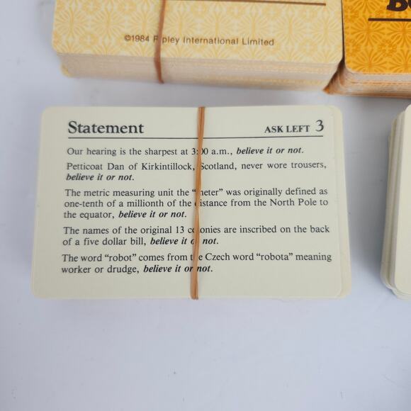 Ripley's Believe It Or Not Board Game 1984 Milton Bradley Complete 10+ - Picture 8 of 13